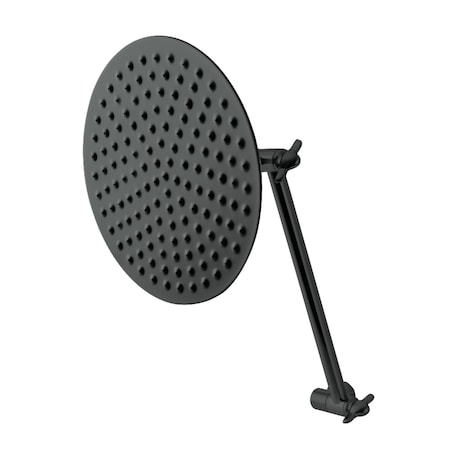 Showerscape K136K0MB Shower Head with Adjustable Shower Arm, Matte Black K136K0MB